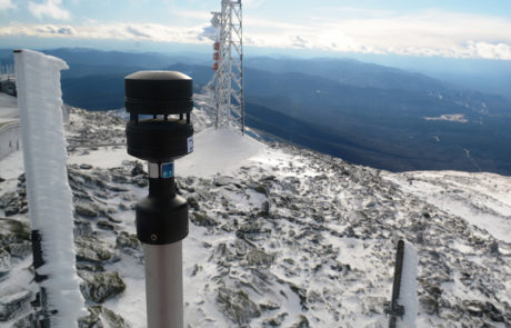 FT ultrasonic wind sensors were tested at Mount Washington